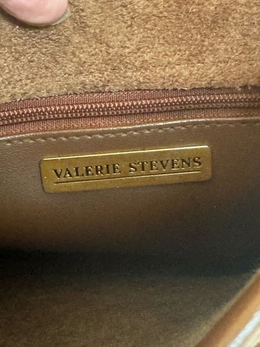 🤎 VINTAGE VALARIE STEVENS TAN LEATHER CROSSBODY BAG!